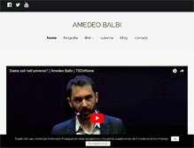 Tablet Screenshot of amedeobalbi.it